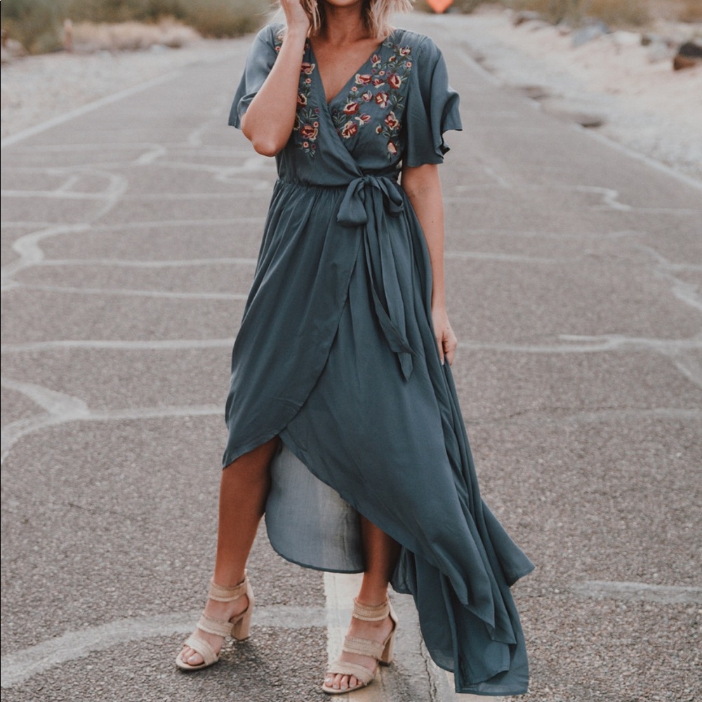 Wren and ivory dress